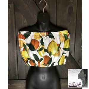 Topshop Summer Fruit Bandeau Top